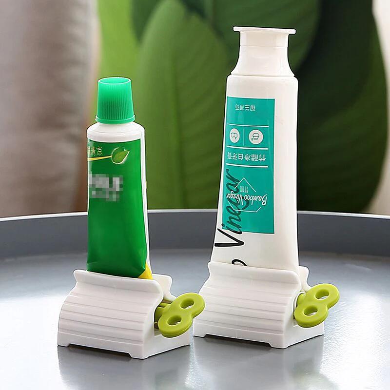 3Pcs Manual Toothpaste Squeezer Toothpaste Tube Holder Facial Cleanser Rolling Squeezing Dispenser Bathroom Accessories