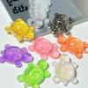 Flash Flowing Sand Candy Color Turtle Dolls Cute Turtle Small Ornament Cartoon Turtle Toy  Car Keys