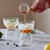 2025 Creative Dessert Ice Cream Standing Cup Glass Cold Drink Cup Cocktail Glass Fruit Juice Jelly Cup