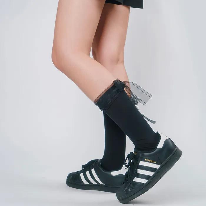 [Gift Wrapping] Mimin Ribbon Wrap Tights 2 Colors