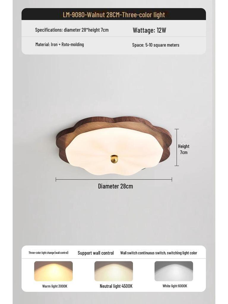 "Wabi-Sabi Retro Gold Ceiling Lamp: Medieval Resin Design for Master Bedroom and Study"