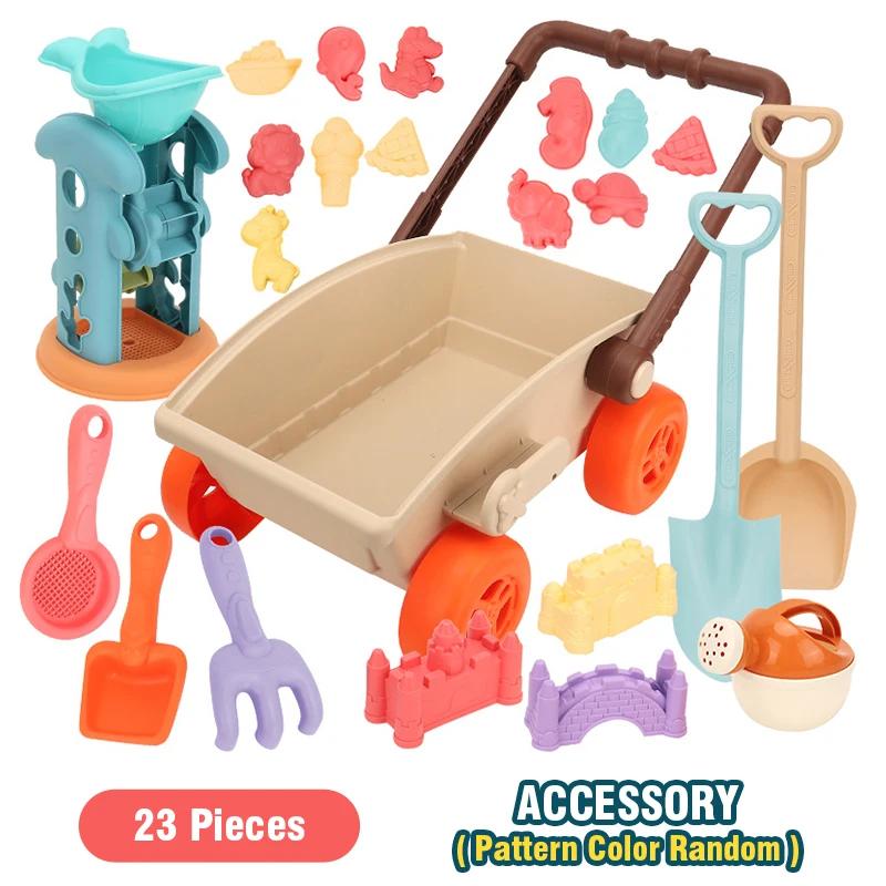 Beach Sand Toys Set with Sand Molds Toddlers Outdoor Dump Truck Car Toy Play Shovels Castle Animal Mold Kids Sandbox Toy for Kid