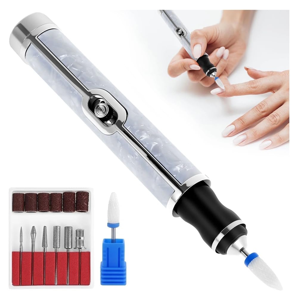 

Portable Electric Nail Grinder for Thick Cuticle and USB for Manicures and Professional Nail Removal Nails, Care, Toenails, Powered, (Gray) серый