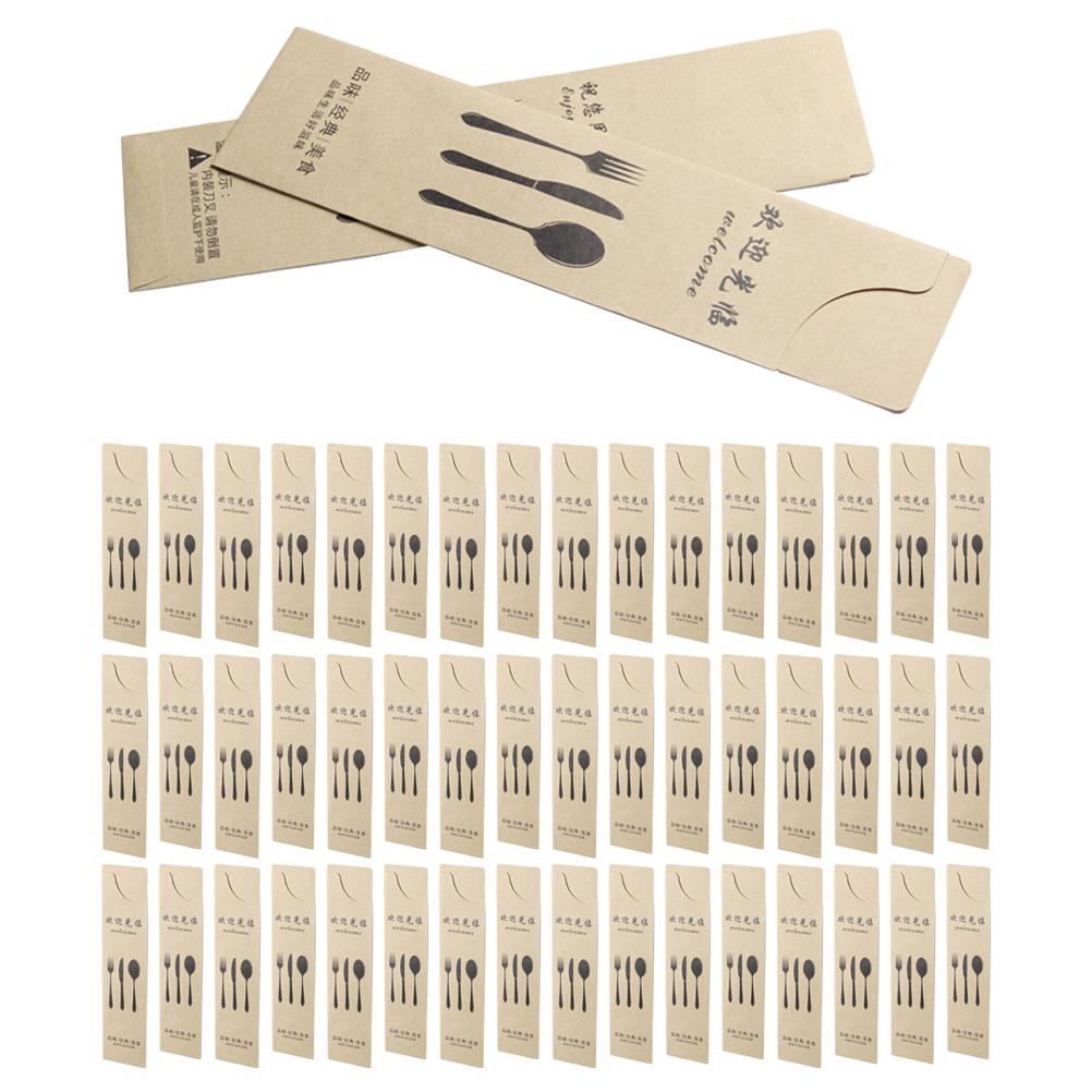 100 Stück Pergamentpapier Messer- und Gabelverpackungsbeutel Besteckbeutel Geschirr Aufbewahrungsregal Abdeckungen Esszimmerdekor Beutel Bankett