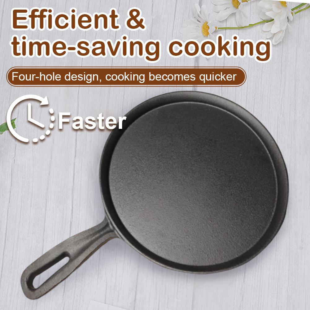 28cm Cast Iron Egg Frying Pan Non-stick Steak Skillet Cooking Pots Household Frying Pan Pot for Gas Induction Cooker Universal