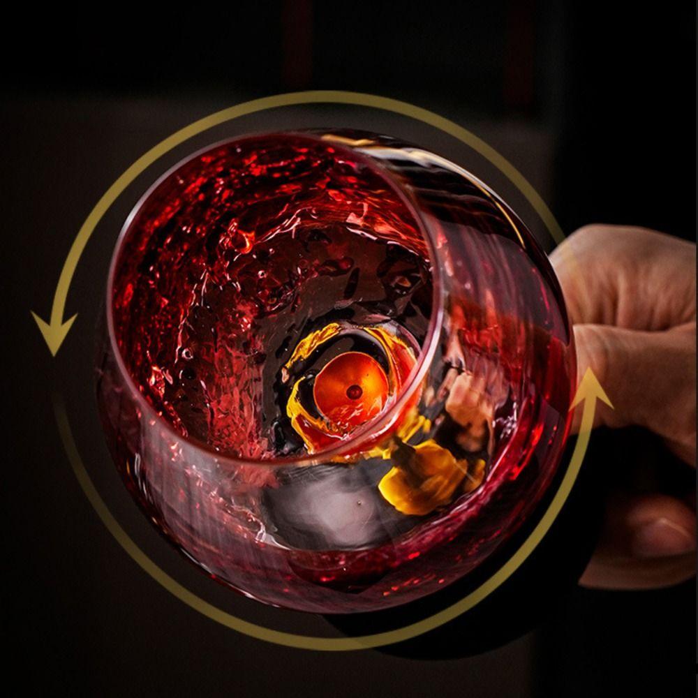 500ml Crystal Goblet Ergonomic Holder Wine Decanter Glass Cup  Cocktails