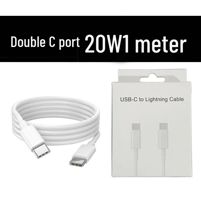 

Apple PD20W Fast Charging USB-C to Lightning Cable for iPhone 13/15 20W Dual Type-C 1m Cable