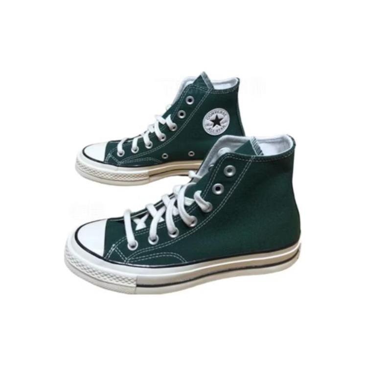 Converse 1970s Abrasion Resistant Breathable Coverage High Top Canvas Shoes Unisex Green A07883C