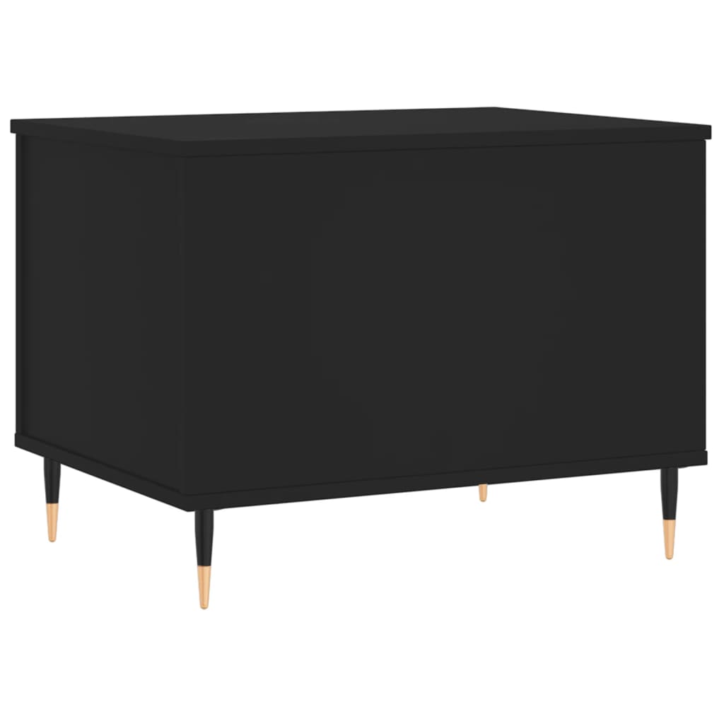  Coffee Table, Black, 60x44.5x45 Cm, Wood-based Material