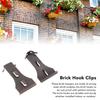 8Pcs Brick Hook Clips Steel Brick Hanger Fits Standard Size Bricks 2 1/4 Inch To 2 3/8 Inch In Height