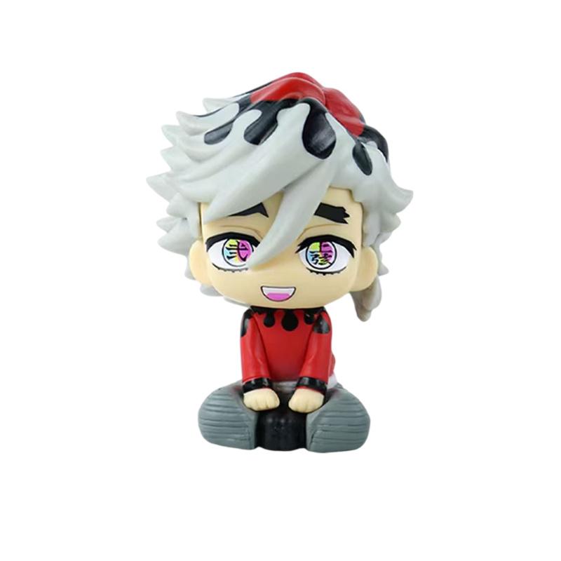 4pcs/set Anime Demon Slayer Action Figure Douma/Shinazugawa Sanemi/Rengoku Kyoujurou/Iguro Obanai Desktop Model Figure Toys Gift