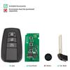 AUTEL IKEYTY8A3BL Universal Smart Key 3 Buttons 315/433 MHz Car Remote Key for Toyota 8A Used with KM100 KM100E IM508 IM608 PRO