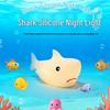 Cross Shark Silicone Night Light: Children's Bedside Lamp with Eye Protection and Seven-Color Atmosphere