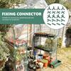20Pcs Greenhouse Frame Building Connector, 5 Types Support Gardening Frame Joints Pole Connector for Grape Trellis Shed Plant Stakes Flower