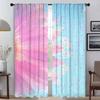 Modern Living Room Curtains for Camera Flower Partition Shades Blackout Curtain Tulle for Bedroom Curtains 2 Pieces Kitchen Home