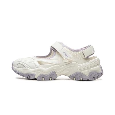 Li Ning Brown Sugar Slip Resistant, Abrasion Resistant, Lightweight River Trekking Shoes Women's White Purple AGUW014-4