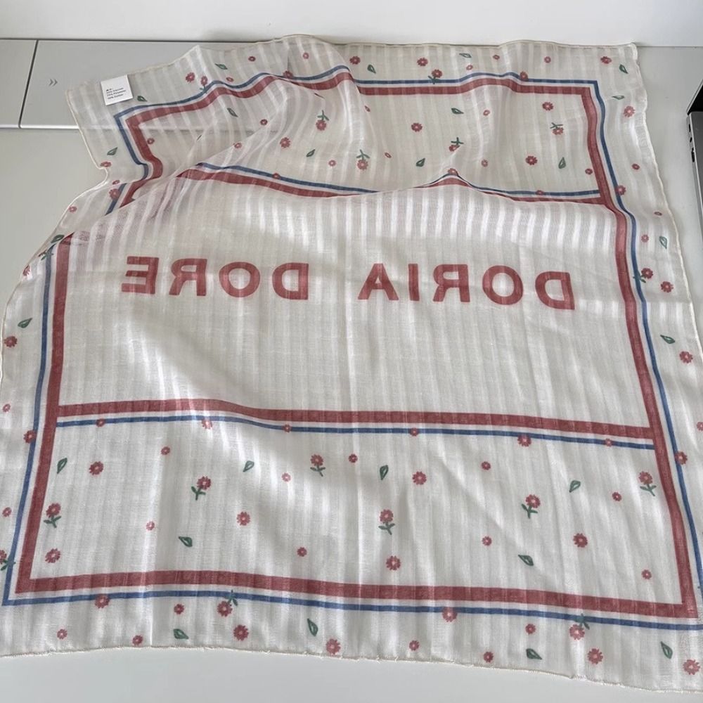 Spicy Girl Star  Hair Band Hip Hop Small Square Scarf Fashion Leopard Print Hair Scarf  Girls