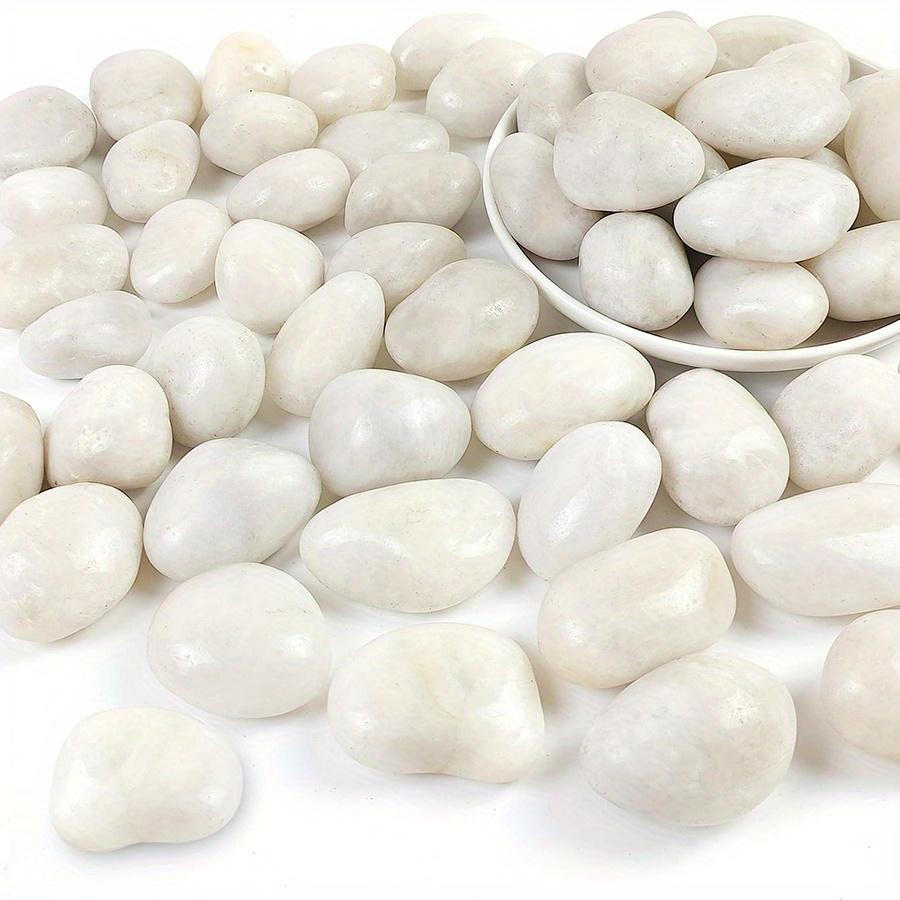 200g White Polished Natural River Pebbles 2-3cm Decorative Stones for Planters Aquariums Garden ZSY