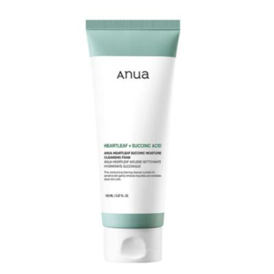 Heartleaf Succinic Moisture Cleansing Foam 150ml | Low-pH Soothing Cleanser for Sensitive & Trouble-Prone Skin