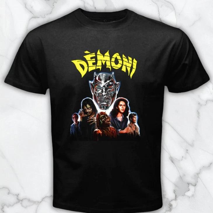 Demoni Demons Movie Dario Argento Men s Black Graphic T Shirt Freeships M
