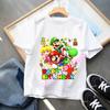 Cartoon Super Marios Children Birthday Number TShirt Clothes Party Figure Print Boys BabyTShirt Blue Short Sleeve Tops Tee Gift