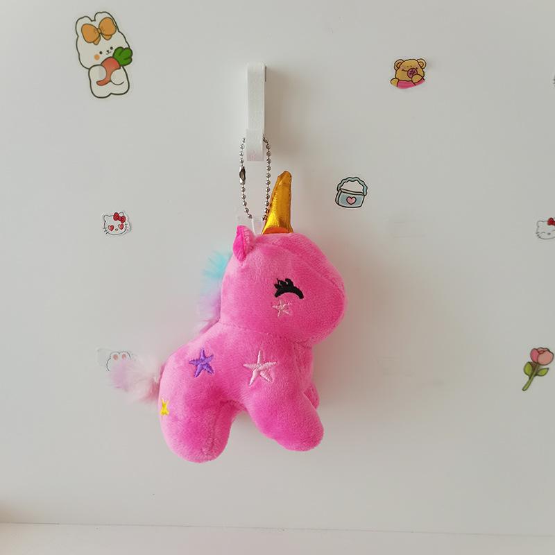 Unicorn Doll Pendant Cute School Bag Hanging Ornament Wedding Gift Children's Toy Claw Machine Keychain