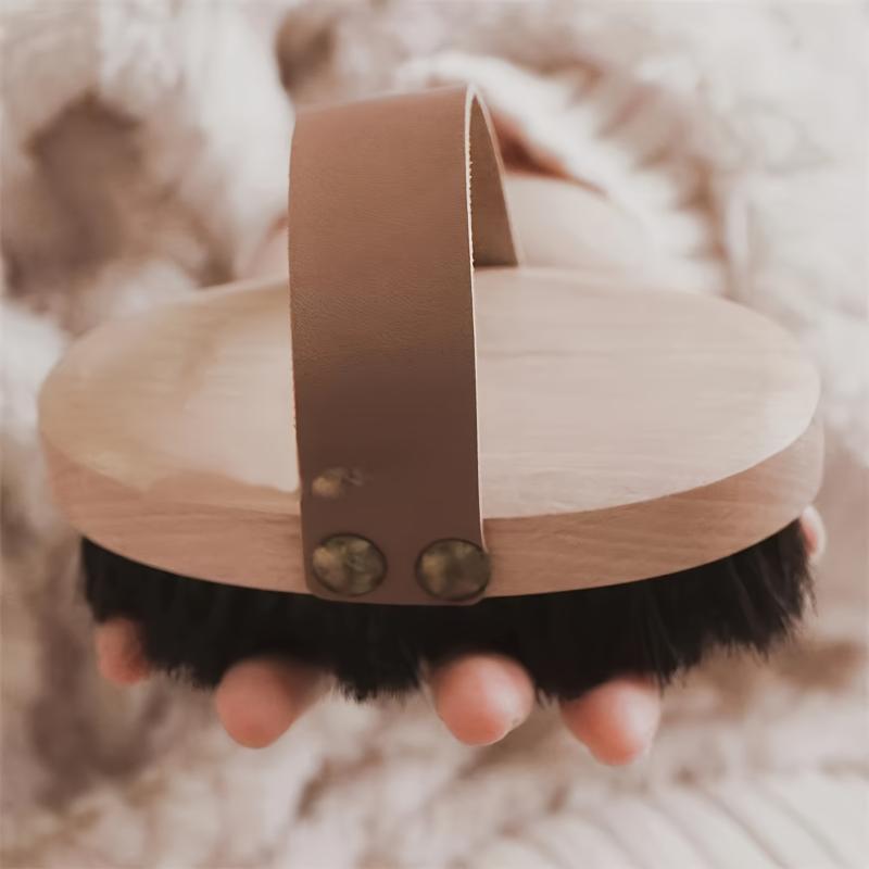 Beech Horsehair Copper Wire Ion Brush Body Rejuvenation Brush Meridian Massage Brush Cellulite Muscle Brush