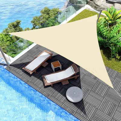5x5x5/2x2x2M Vattentät Solskydd Triangel Solskydd Skydd Utomhus Baldakin Trädgård Uteplats Pool Skugga Segel Markis Skärm Duk