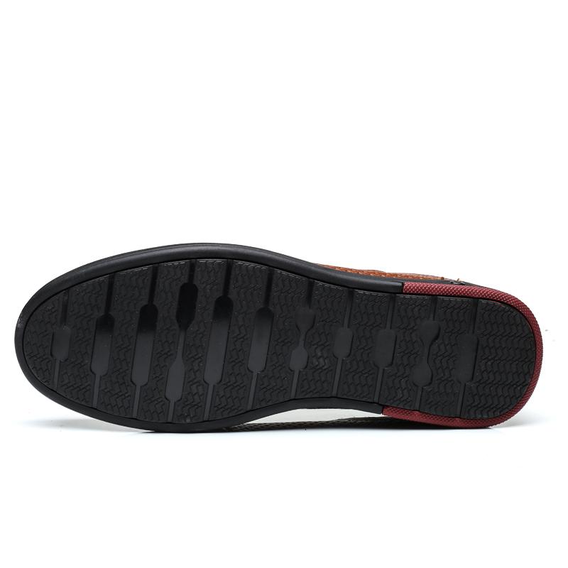 Pánské letní mokasíny boty pravá kůže měkká pánská obuv pro volný čas nazouvací boty letní mokasíny hovězí kůže