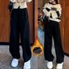 Scimitar Women's Fleece Lined Wide Leg Sweatpants - Autumn Winter Casual Sports Pants