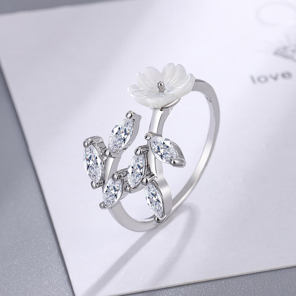 New 925 Sterling Silver Ring Heart Adjustable Simplicity Fashion Exquisite Student Girlfriend Jewelry Accessories Wedding Party