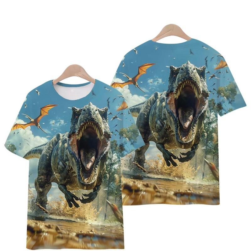 Unparalleled Tyrannosaurus Rex T-shirt 3d printed T-shirt fashionable short-sleeved Kids Tshirt Men's Shirts Woman t-shirts