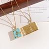Necklace girl cute wind sweet notebook necklace can open niche versatile high sense light luxury fashion accessories
