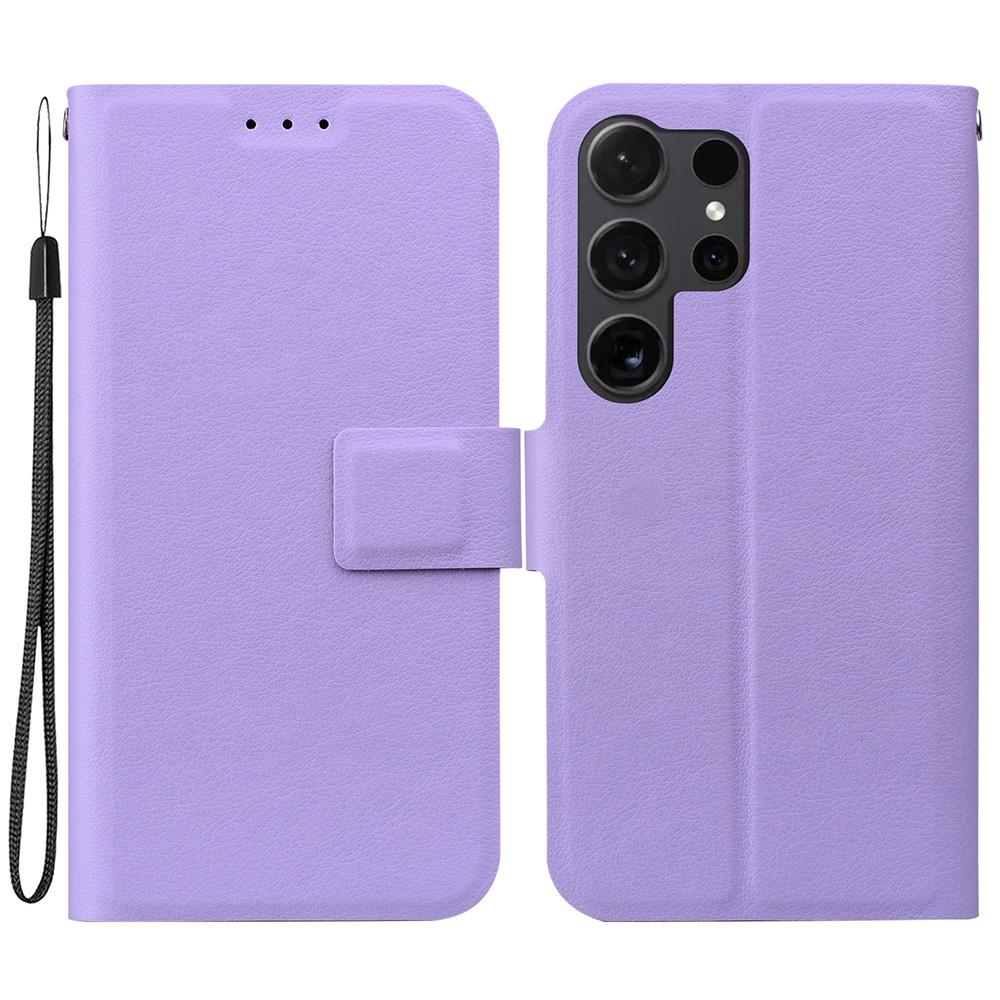 For Samsung Galaxy S24 Ultra Case Ultra-Thin PU Leather+TPU Phone Cover with Card Slot