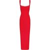 SKIMS Soft Lounge Lace Long Dress With Bralette Women dresses Cherry DR-MAX-4893-CHY