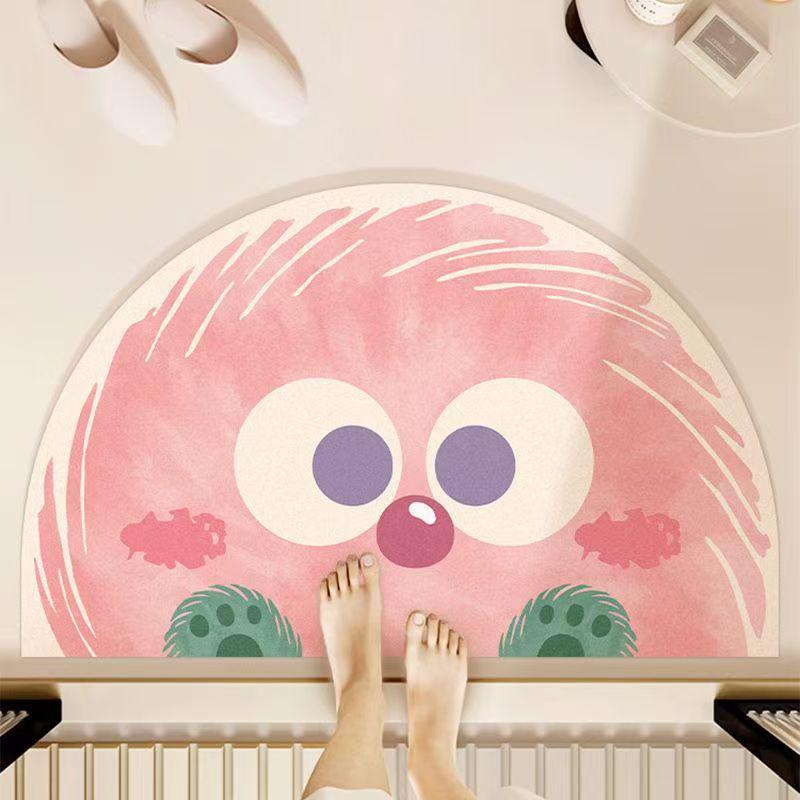 Cartoon Diatom Mud Non-Slip Quick-Drying Bathroom Mat