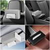 Wasenn Headrest Tissue Car Tissue Mounts to Sun Holds Whole Tissue No Obstruction of Premium PU Compatible with Fits Almost All Car Models Case,