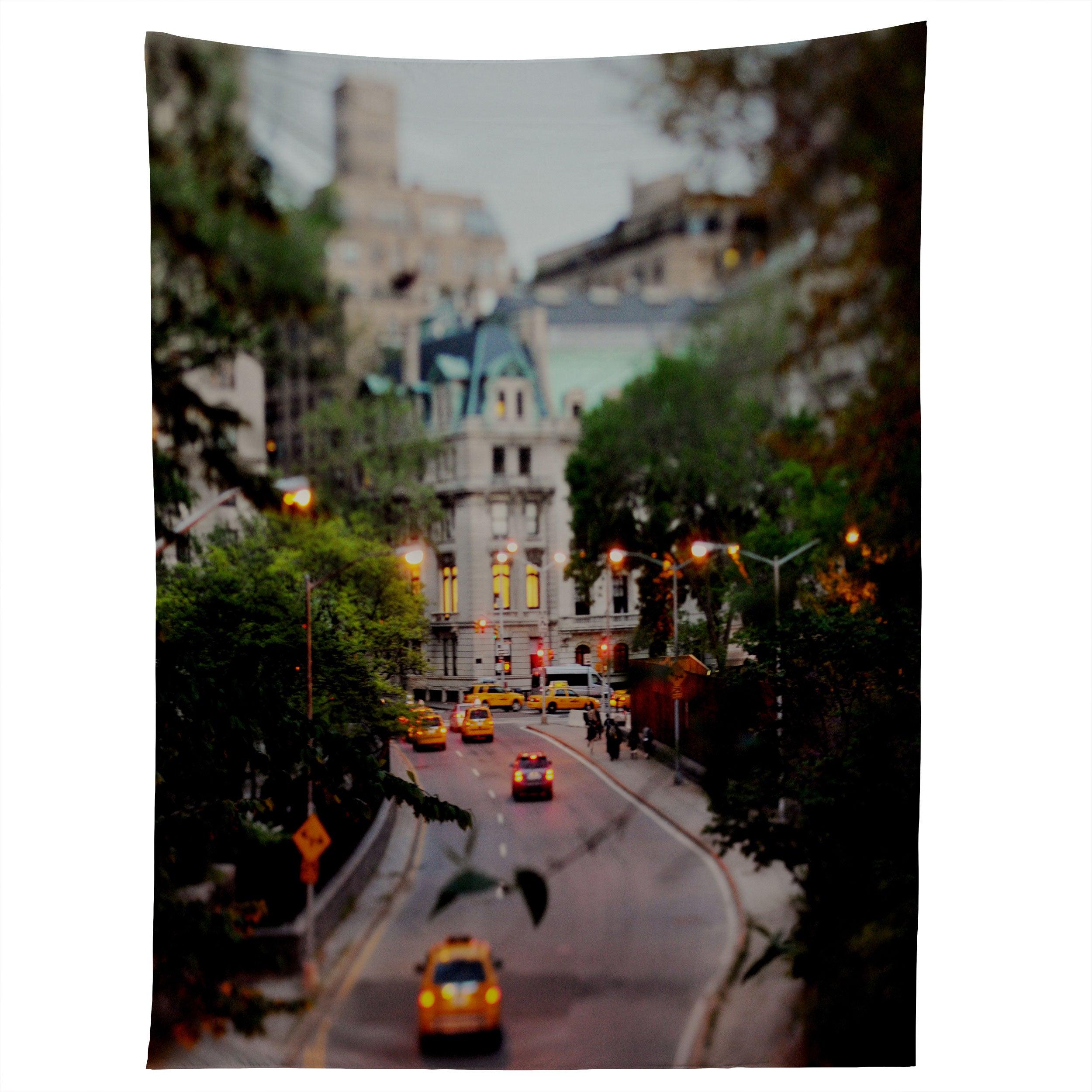 NEW YORK AT NIGHT tapestry 75x100