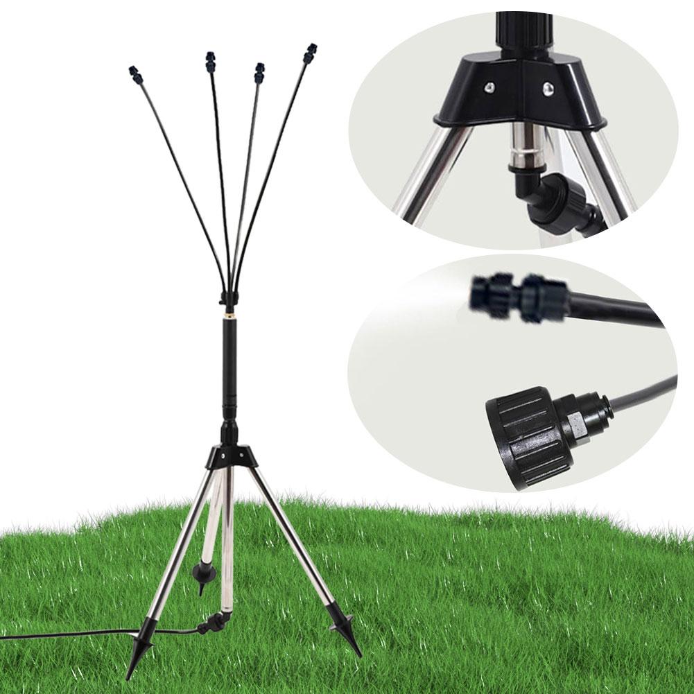 Nebulizzatori da Esterno Regolabili in Altezza Sistema di Raffreddamento Portatile a Nebbia per Piscina Barbecue Raffreddamento Giochi d'Acqua per Bambini