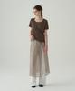 Deuloupisumeon Supima Silket U-Neck Short Sleeve T-Shirt [Brown]