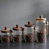 Hohes Borosilikatglas-Gefäß - Hitzebeständige Aufbewahrung für Kaffee, Tee, Getreide, Gewürze, Nüsse