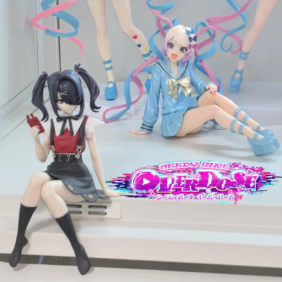 Anime Needy Girl Overdose Figures Cute Rain Action Figures Beautiful Girl Model Pvc Figurine Collection Desktop Birthday Gifts