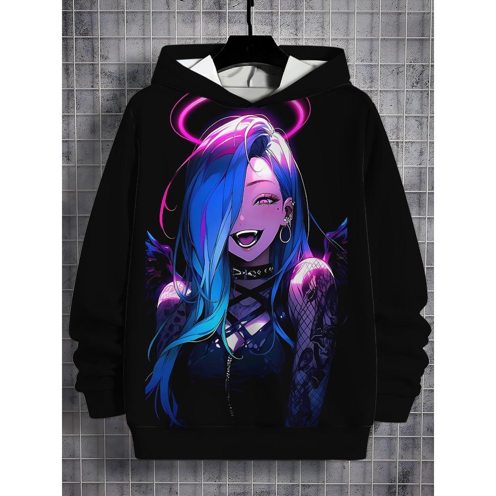 Arcane Jinx Anime 3D potisk Celoroční Dětská ležérní mikina Cool svetr Topy Unisex oblečení Klučičí mikiny Oblečení