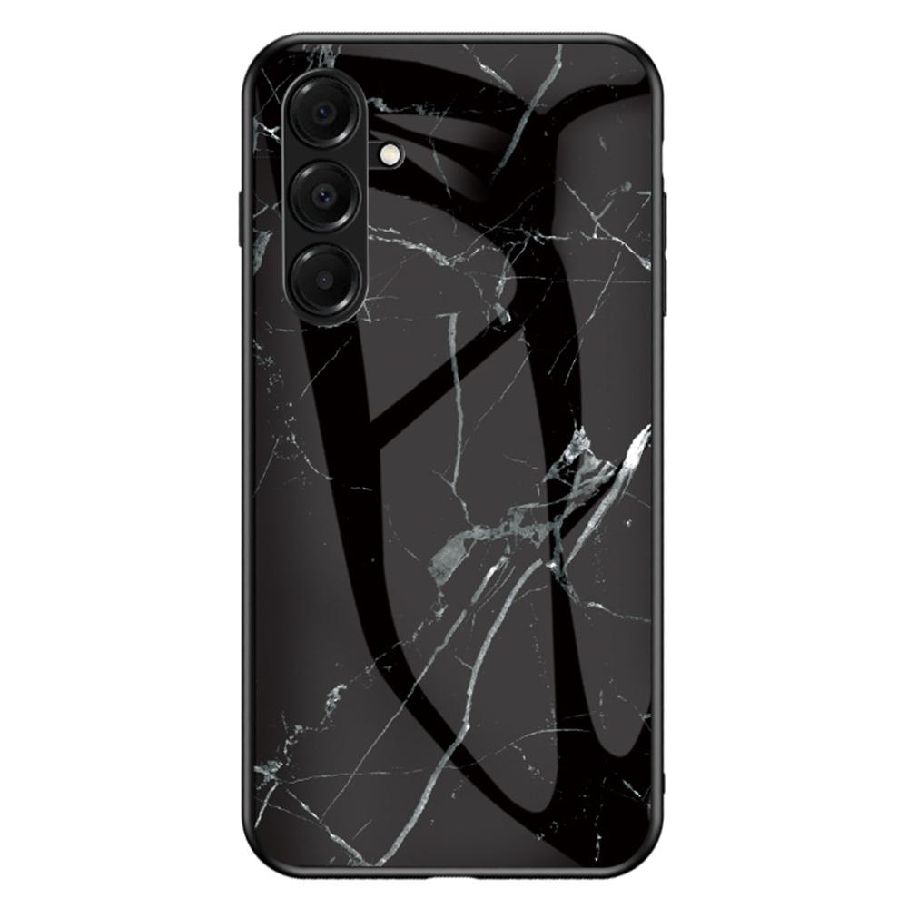 For Samsung Galaxy A17 5G Case Marble Pattern Tempered Glass+PC+TPU Protective Phone Cover