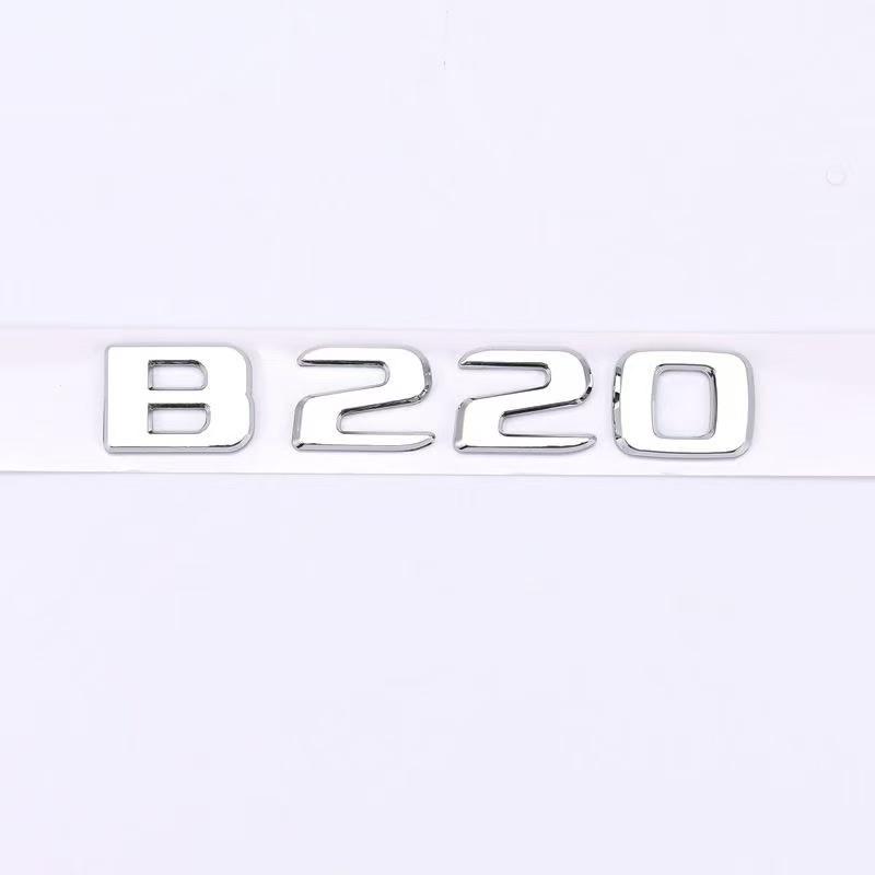 Gloss Black Rear Trunk Emblem Badge For Mercedes-Benz B180 B200 B220 B260 3D Logo Sticker Replacement Car Styling Accessories OB1