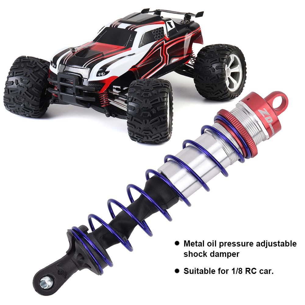 1Celsius8 RC Car Metal Oil Pressure 2pcs Front Shock Damper 2pcs Rear Shock Damper (Red)