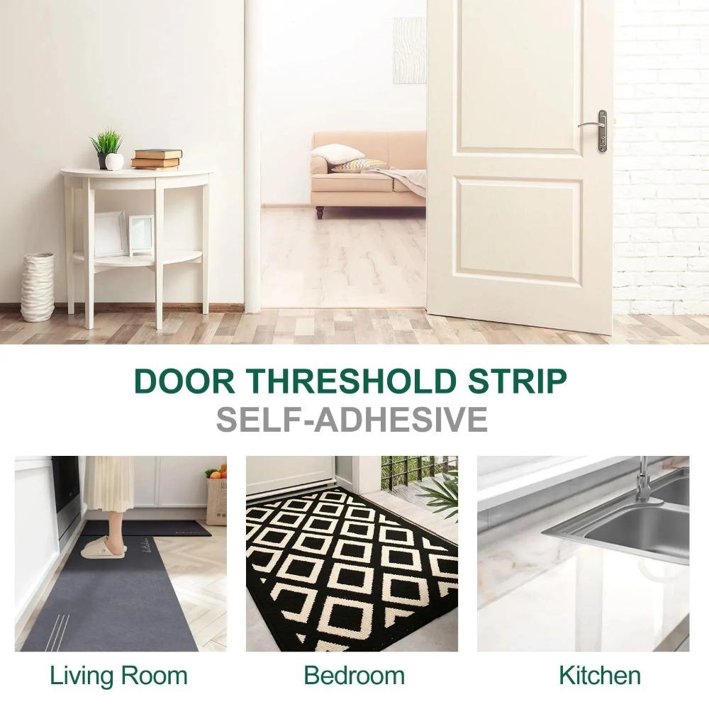 1pc 1m/3m Self-adhesive Floor Cover Strips Carpet Edge Trim Strip Floor Transition Door Threshold Gaps Door Bottom Sealing Strip