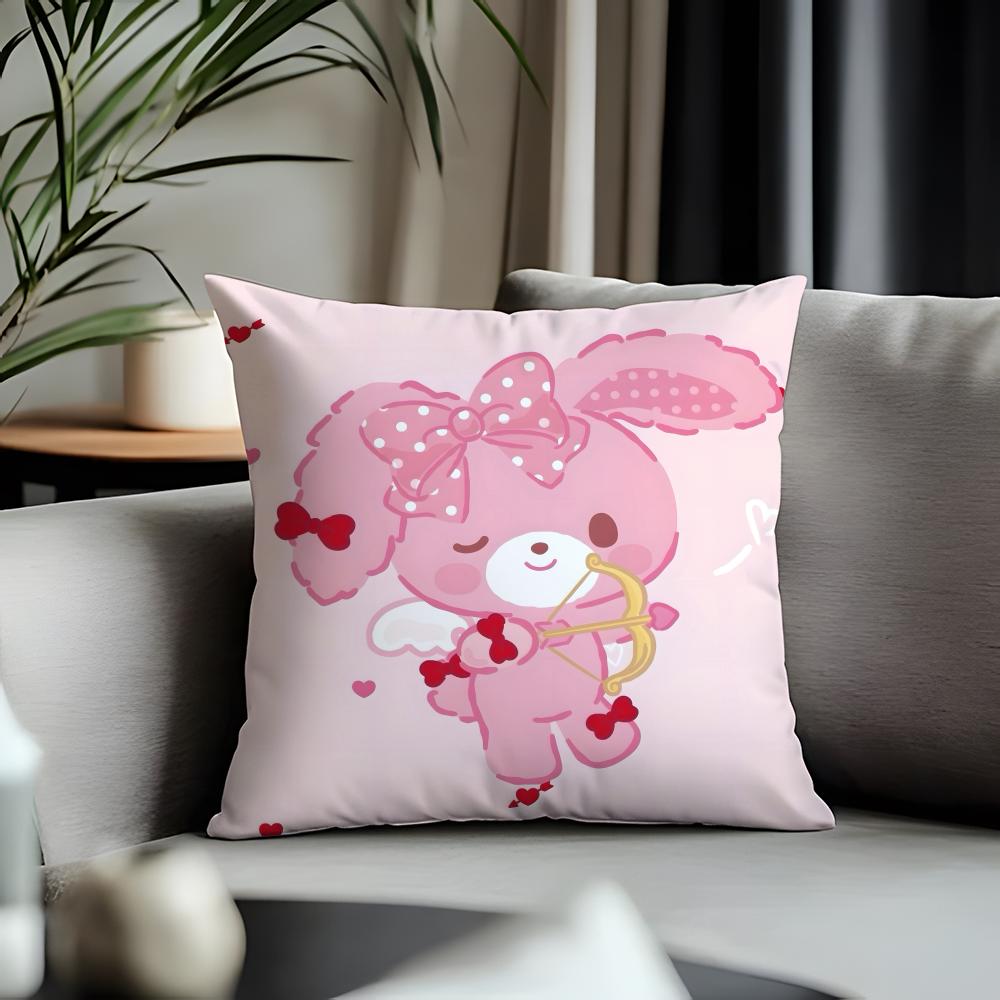 Hot Bbonbonribboning Cushion Cover Antidustmite Pillowcase Invisible Zipper Silky Short Plush Sofa Cushion Cover
