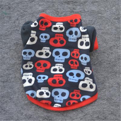 Haustierkleidung, Welpenkleidung, Skelett-Fleece für Frühling und Herbst
