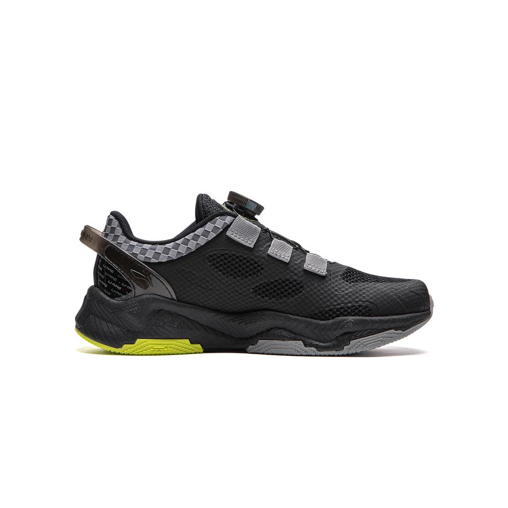 Li Ning Kids Soft Versatile Non-Slip Shock Absorbing Durable Rebound Low-Top Casual Shoes Kids Casual Shoes Black YKCU100-3